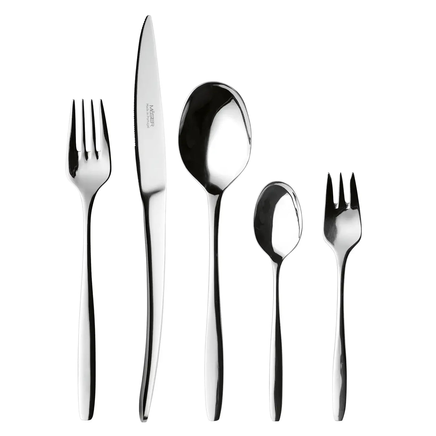 Obsidian Cutlery Set, 18/10 Stainless Steel | 30-piece | Silver | 18/10 Stainless Steel | Made in Portugal