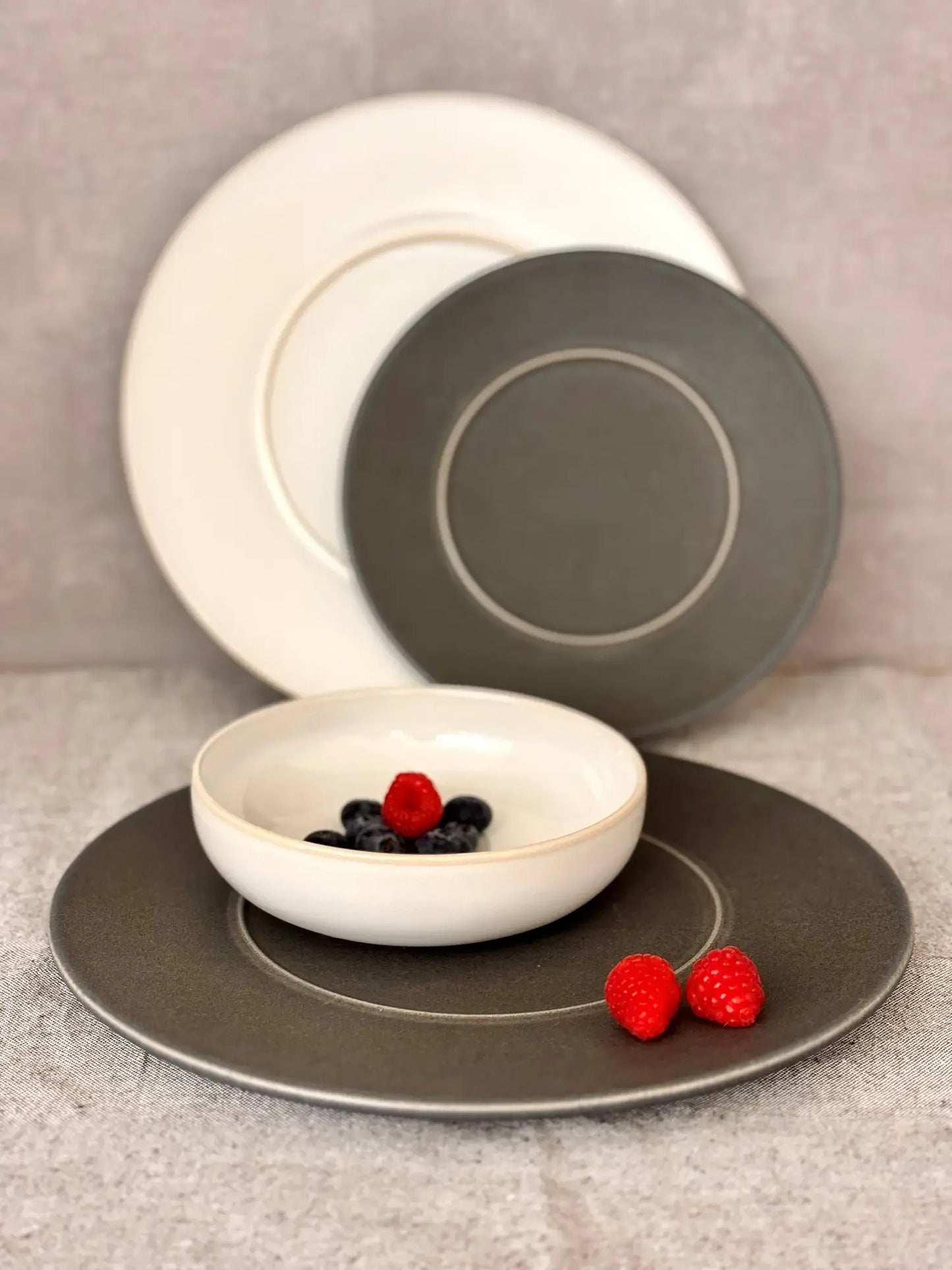 Bol Uniq | 4 pcs | Blanc | Grès | Fabriqué au Portugal