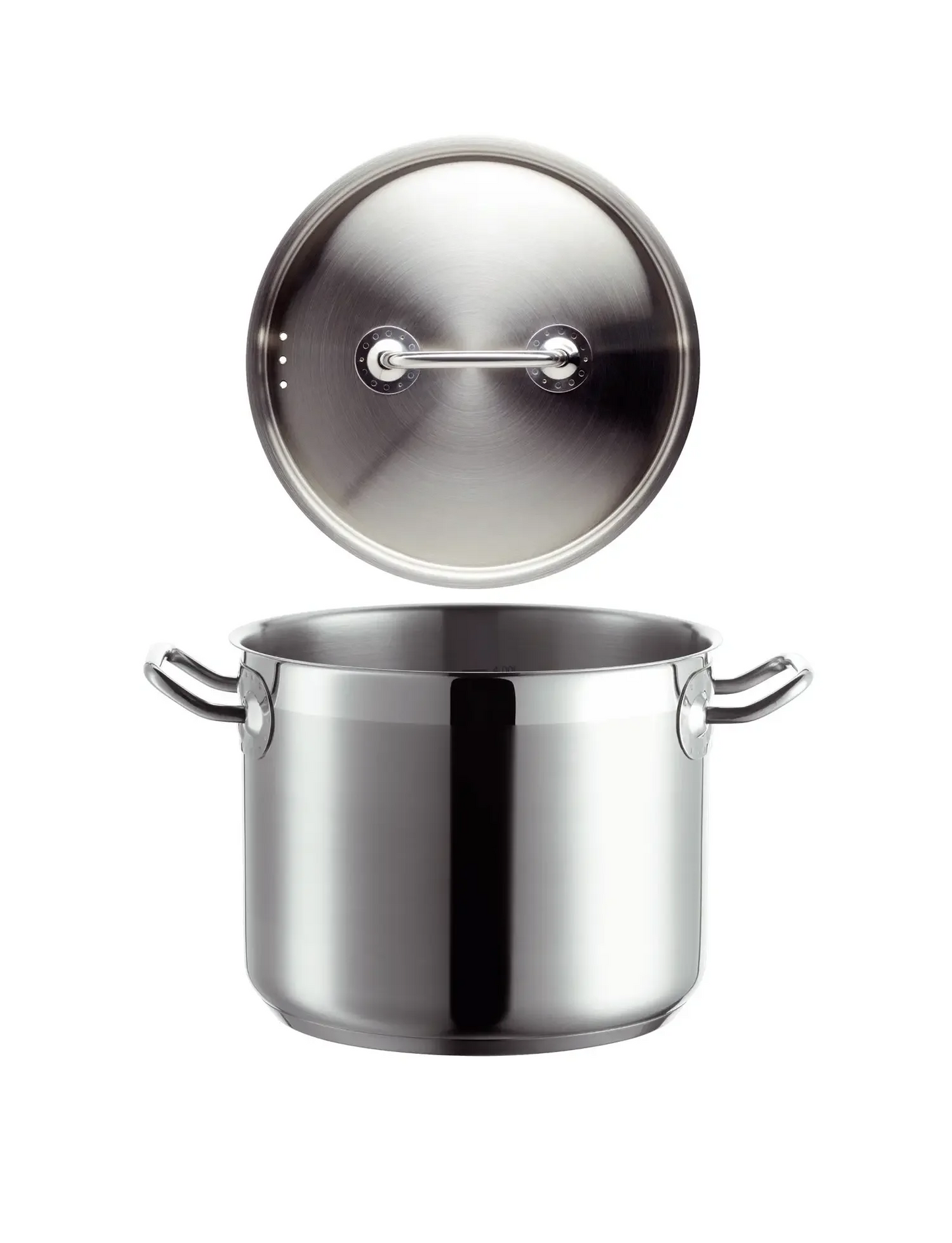 Marmite Pro Inox avec couvercle en acier inoxydable, env. 5 L | Argent | Acier inoxydable 18/10
