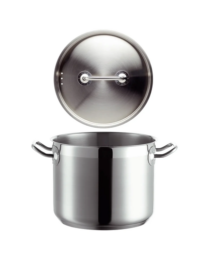 Marmite Pro Inox avec couvercle en acier inoxydable, env. 5 L | Argent | Acier inoxydable 18/10
