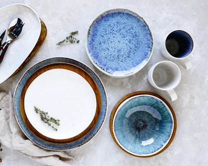 Service de table Nordic Frost | 16 pièces | Blanc | Grès