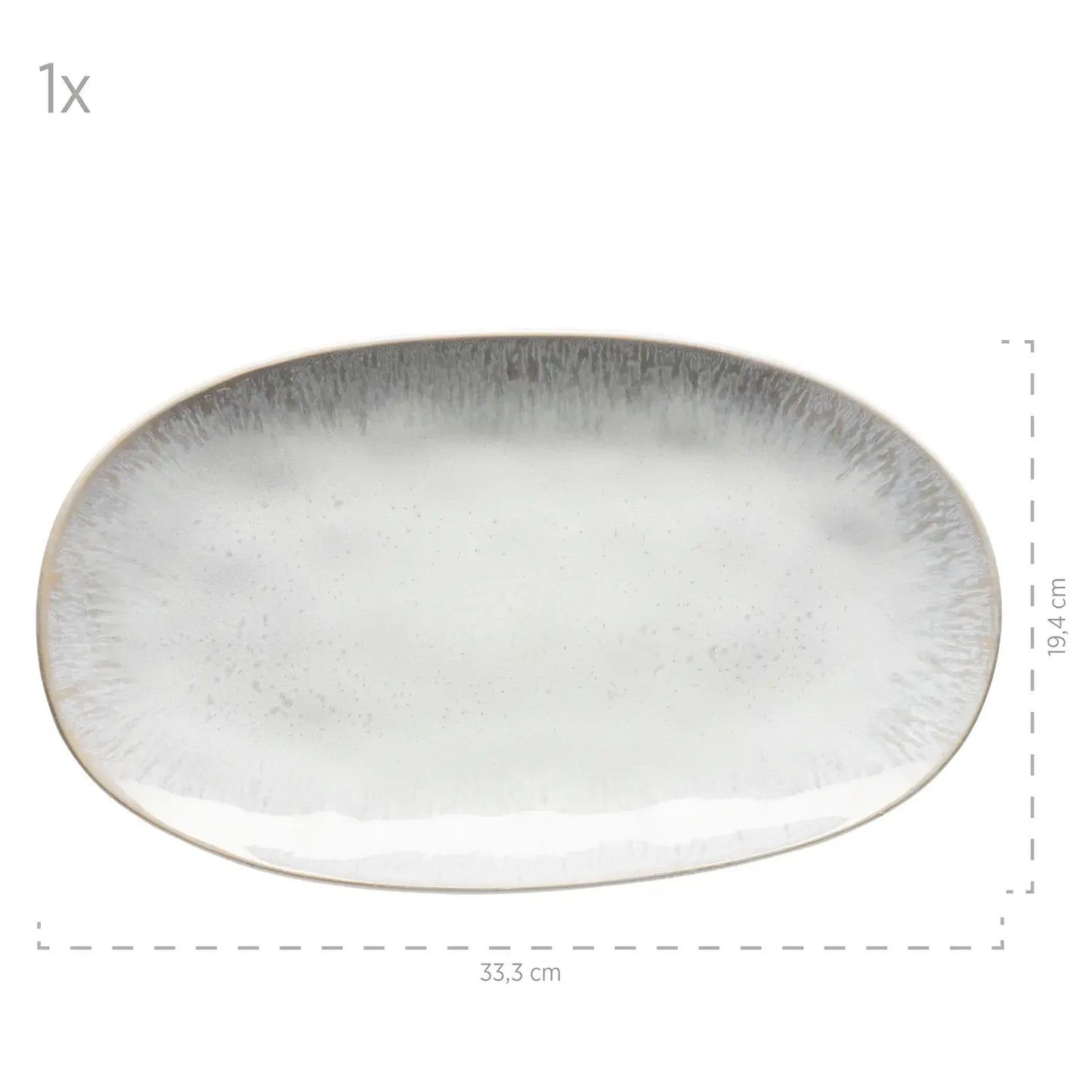 Nordic Frost Dinnerware Set | 3-Piece | White | Stoneware