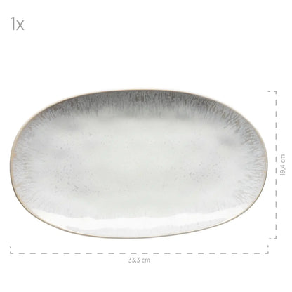 Nordic Frost Dinnerware Set | 3-Piece | White | Stoneware