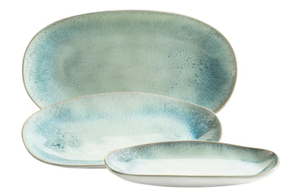 Nordic Frost Set de vaisselle | 3 pièces | Vert | Grès
