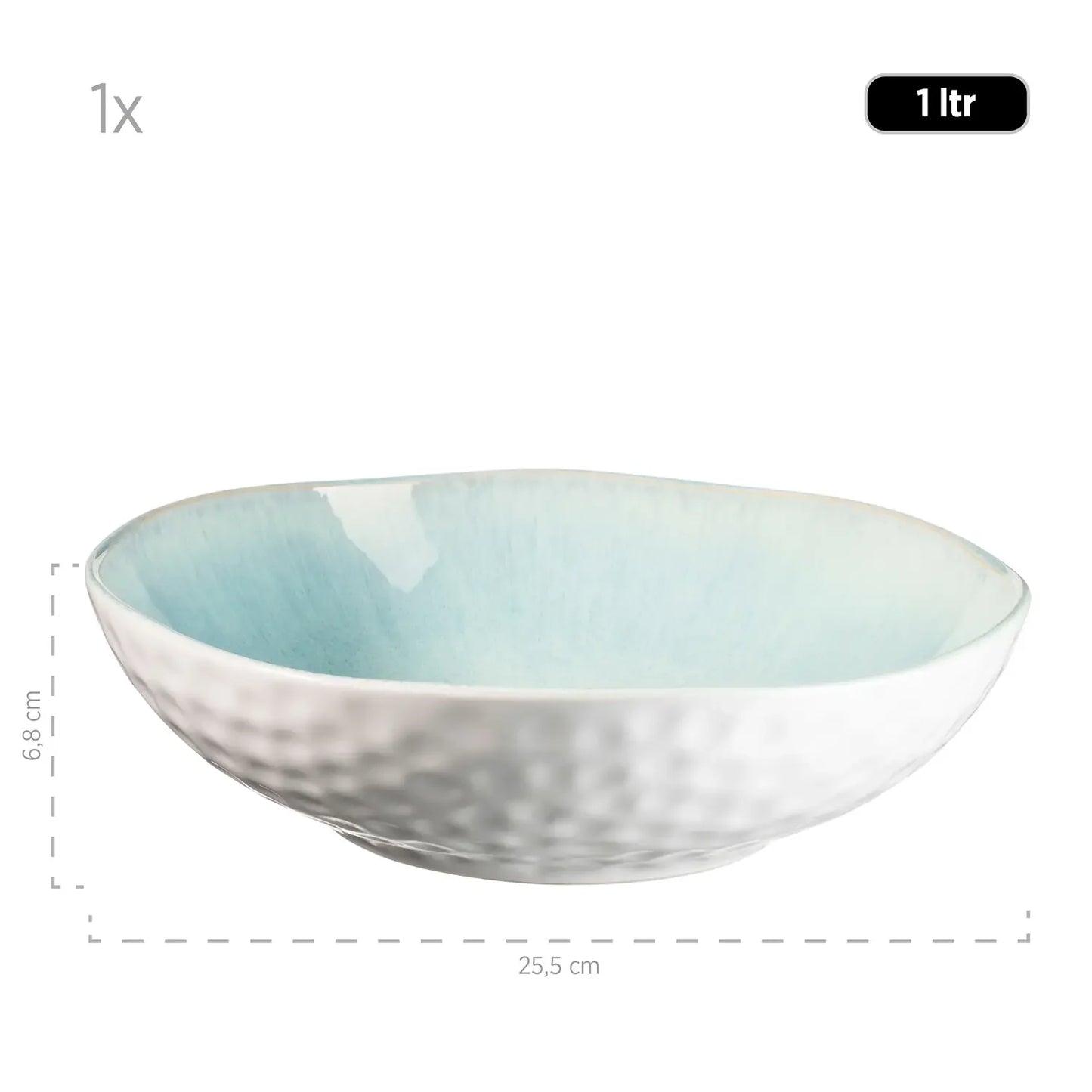 Saladier Nordic Frost | 9 pièces | Vert | Grès