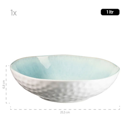 Saladier Nordic Frost | 9 pièces | Vert | Grès