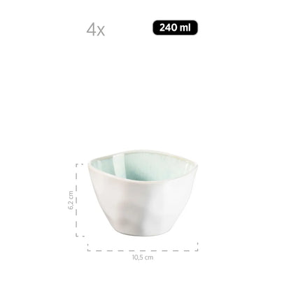 Saladier Nordic Frost | 9 pièces | Vert | Grès