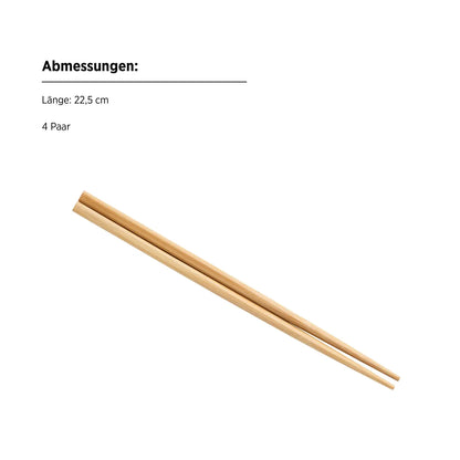 Kyoto Bowl Set "Culinary Delight", with Chopsticks, 2 Designs | 8-pc. | Blue | Porcelain