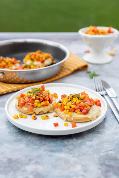 Vulcano Crêpe Pan, 3-ply with honeycomb coating | Silver / Black | 18/10 Stainless Steel