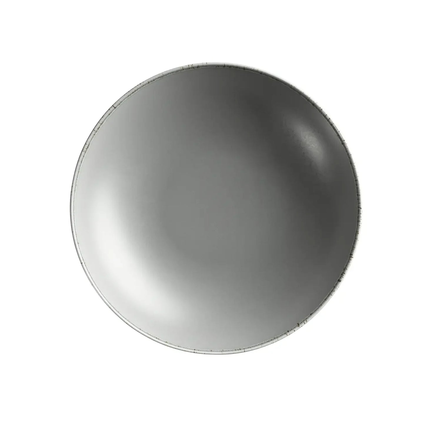Bianco Deep Plate | Set of 6 | Grey | Porcelain | Made in Portugal