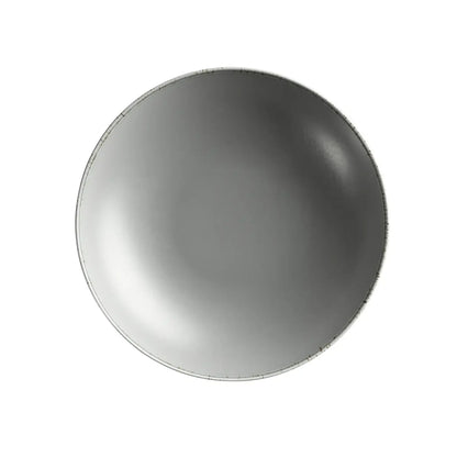 Bianco Deep Plate | Set of 6 | Grey | Porcelain | Made in Portugal