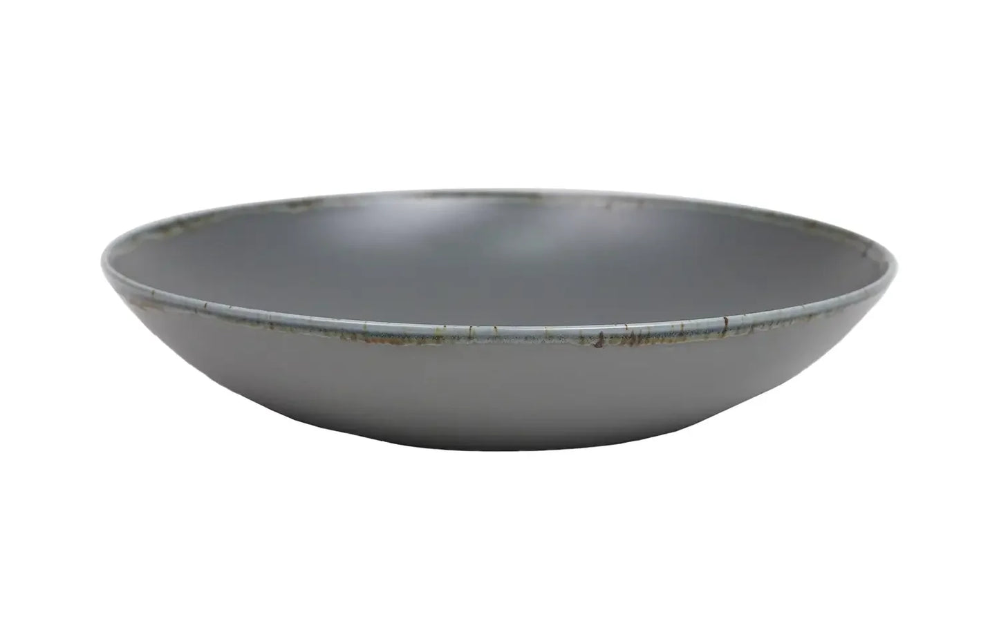 Bianco Deep Plate | Set of 6 | Grey | Porcelain | Made in Portugal