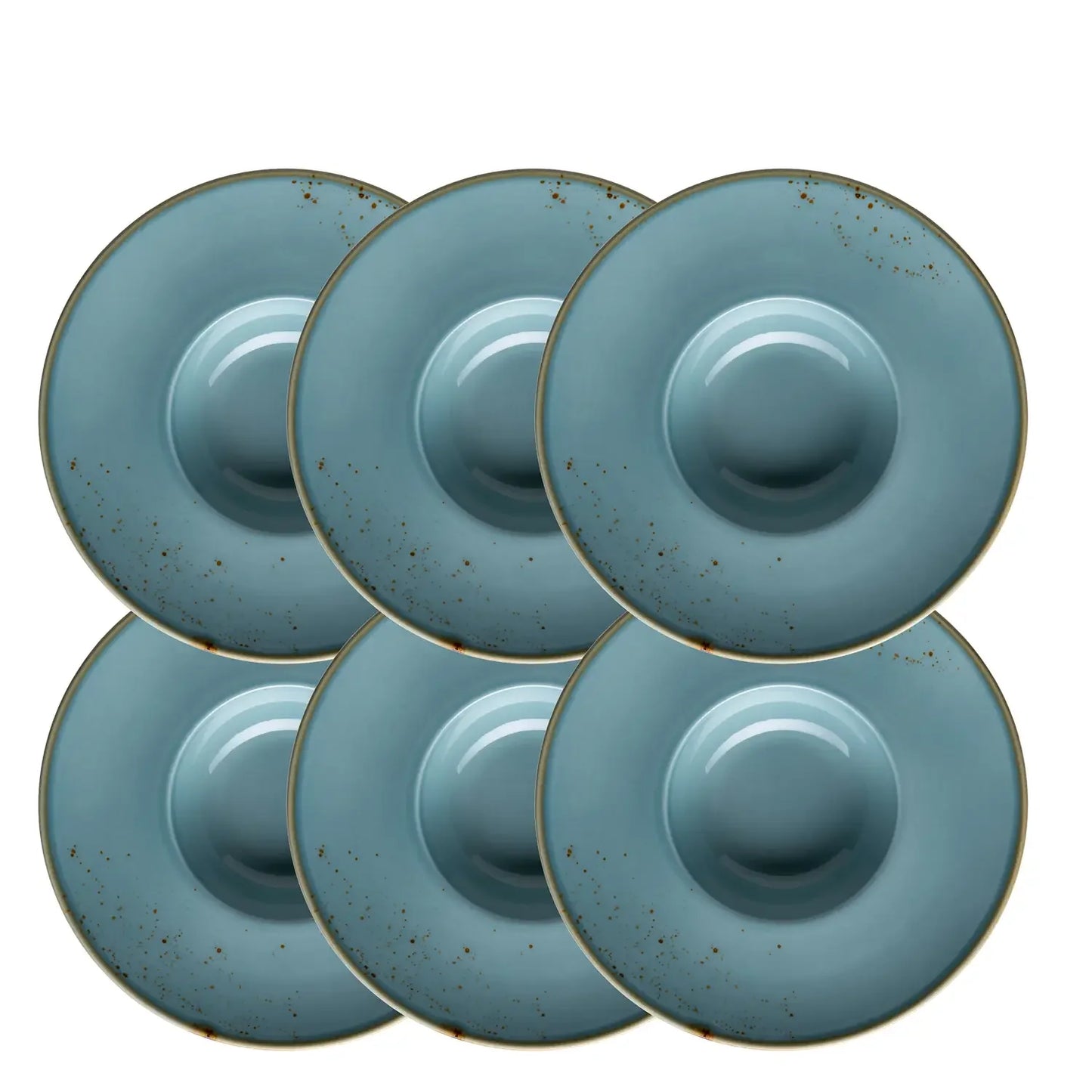 Riviera Gourmetteller | 6-tlg. | Blau | Porzellan