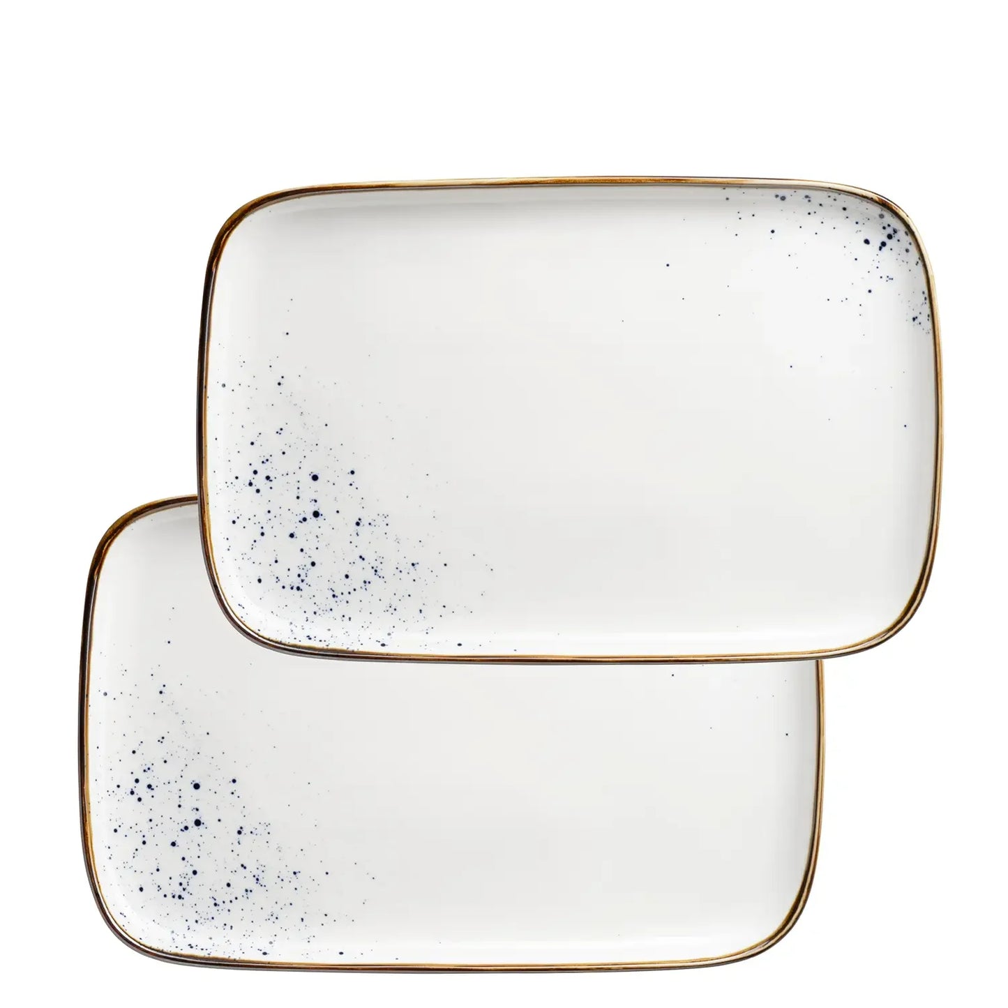 Riviera Plate 30 x | 2-pc. | White / Brown | Porcelain