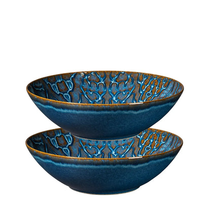Azulejo Blu Bowl. | 2-pc. | Blue | Stoneware | Made in Portugal