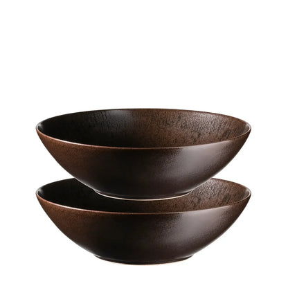 Coupe Bronzo. | 2 pièces | Noir | Grès | Fabriqué au Portugal