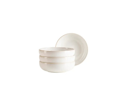 Bol Uniq | 4 pcs | Blanc | Grès | Fabriqué au Portugal