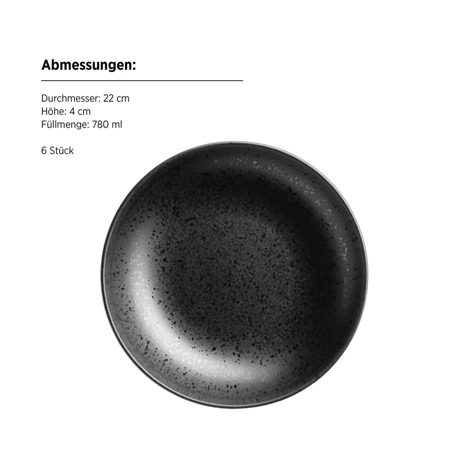 Purist Dinnerware Set | 12-pc. | Black | Stoneware | Made in Portugal