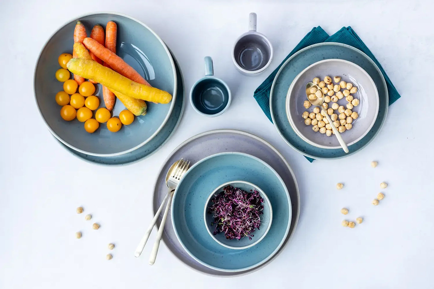 Pastello Dinnerware Set | 8-pc. | Lilac | Stoneware | Made in Portugal