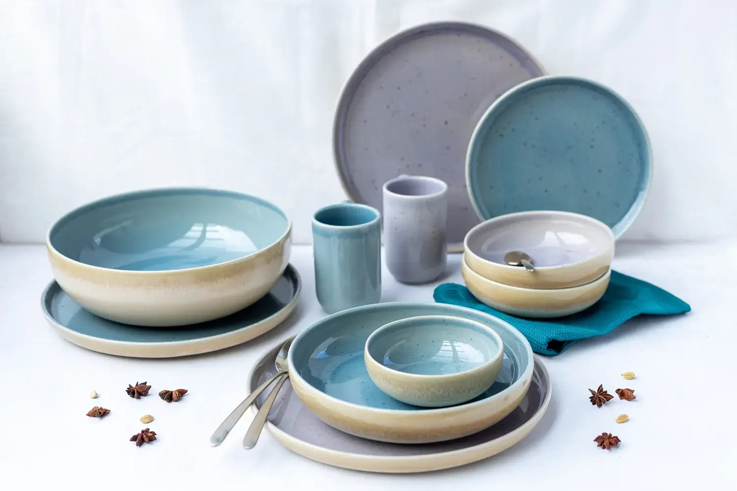Pastello Bowl Set | 5-piece | Lilac | Stoneware | Made in Portugal