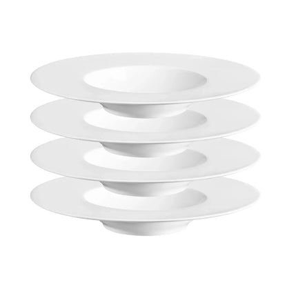 Saturno Gourmetteller | 4-tlg. | Weiß | Porzellan | Made in Portugal