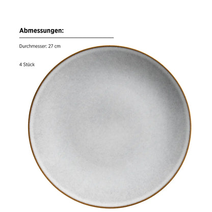 Fume Dinnerware Set | 8-piece | White | Stoneware | Made in Portugal
