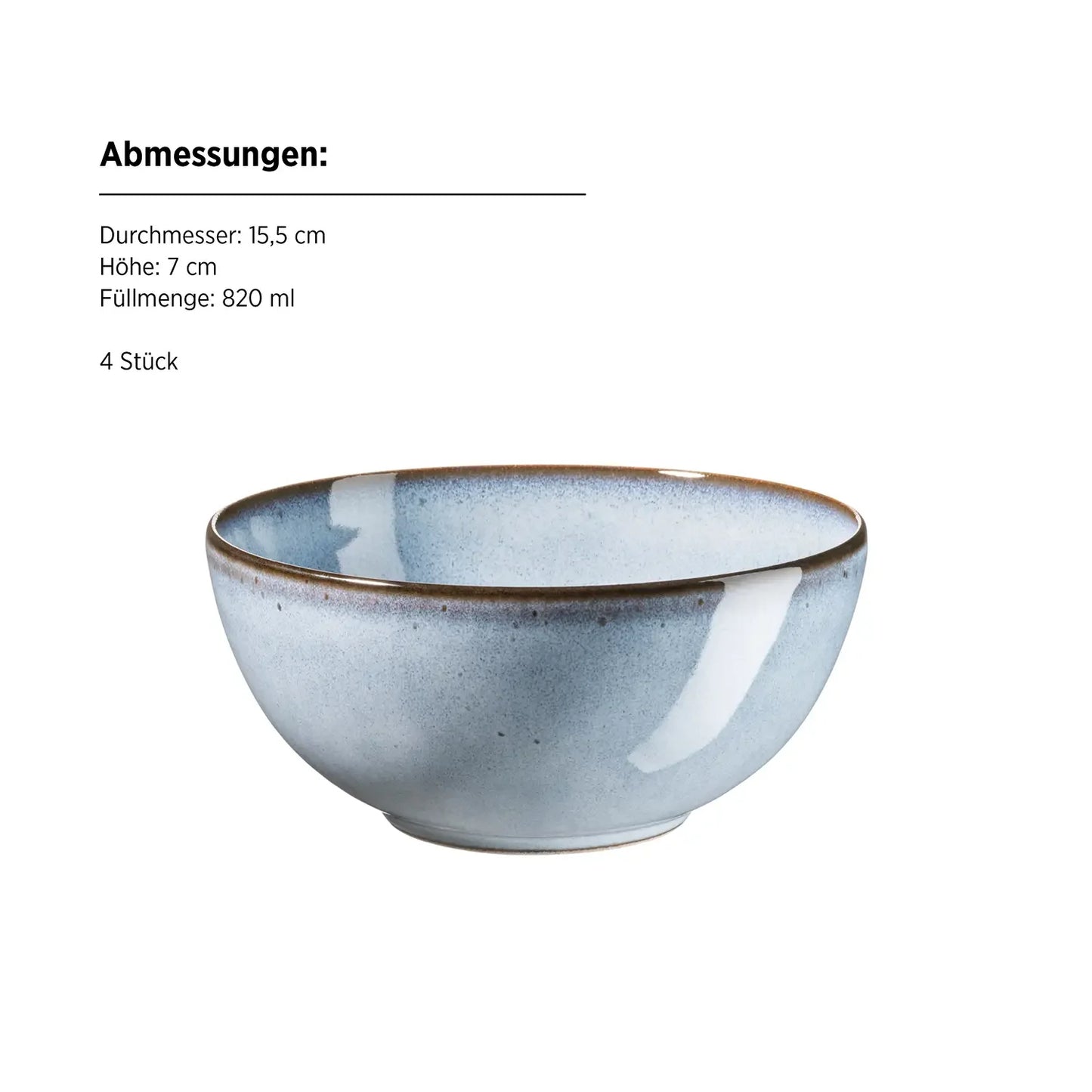 Fume Breakfast Set | 12 pcs | Blue | Stoneware | Made in Portugal