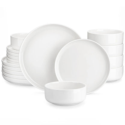 "Nordic" Kollektion | Geschirr Set 18/36-tlg. | weiß | Porzellan - Töpferkunst | Steingut Geschirrsets