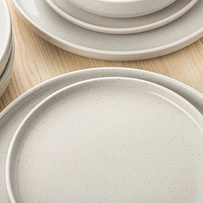 "Glaze" Kollektion | Geschirr Set 16/32/48-tlg. | weiß | Steingut - Töpferkunst | Steingut Geschirrsets